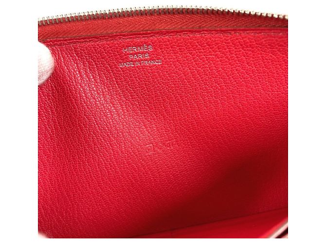 Hermès Cartera larga Hermes Evelyn Azap en rojo Roja - vista 15