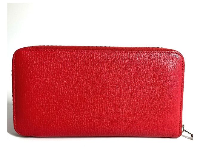 Hermès Cartera larga Hermes Evelyn Azap en rojo Roja - vista 2