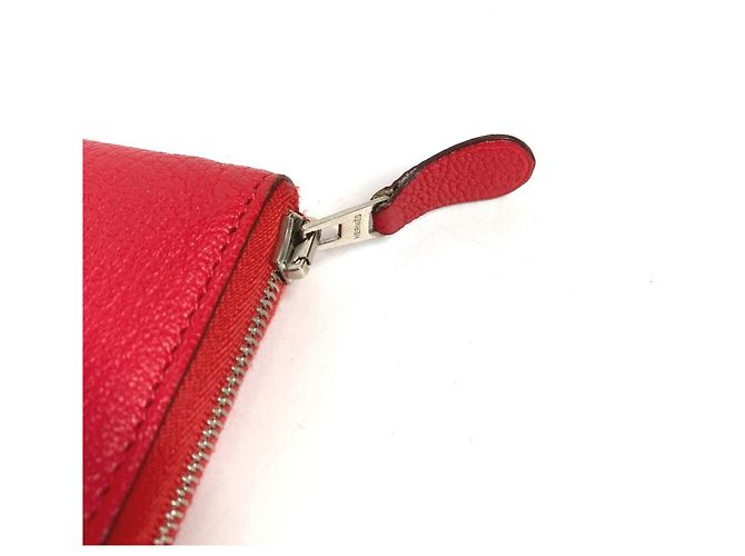 Hermès Cartera larga Hermes Evelyn Azap en rojo Roja - vista 3