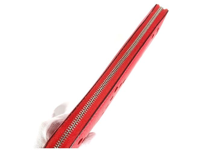 Hermès Cartera larga Hermes Evelyn Azap en rojo Roja - vista 8