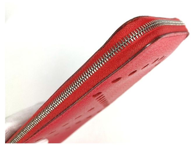 Hermès Cartera larga Hermes Evelyn Azap en rojo Roja - vista 9