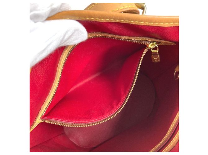 Borsa a Spalla Louis Vuitton Monogram Cherry Bucket PM Marrone Rosso Monogramma - vista 14