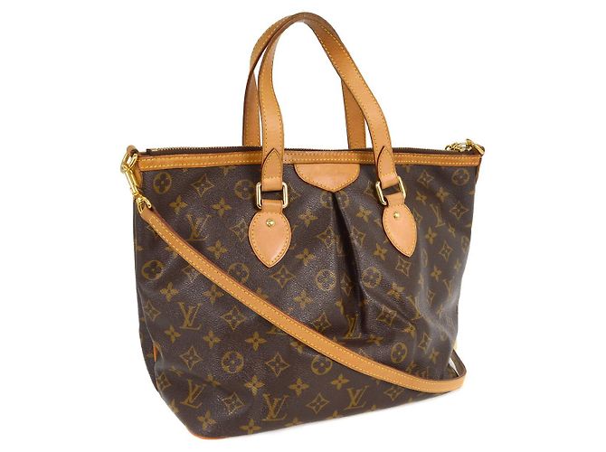 Louis Vuitton Palermo Handtasche aus Monogramm-Canvas PM Braun - Ansicht 2
