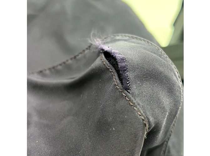 Zaino Prada Vela con placca logo triangolare in viola Porpora - Ansicht 14