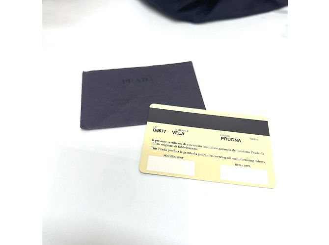 Zaino Prada Vela con placca logo triangolare in viola Porpora - Ansicht 16