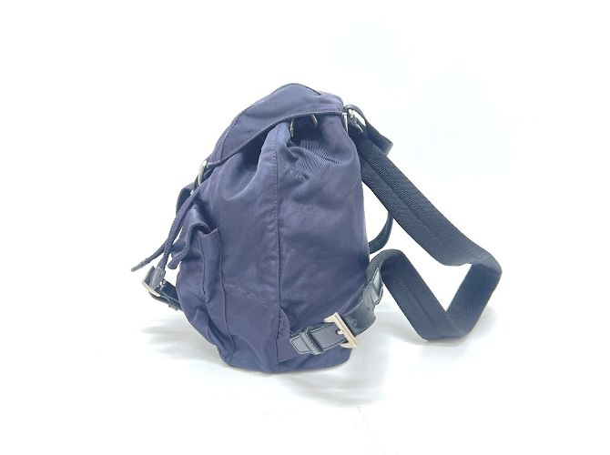 Zaino Prada Vela con placca logo triangolare in viola Porpora - Ansicht 2