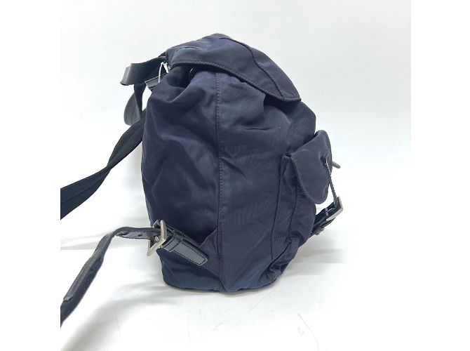 Zaino Prada Vela con placca logo triangolare in viola Porpora - Ansicht 4
