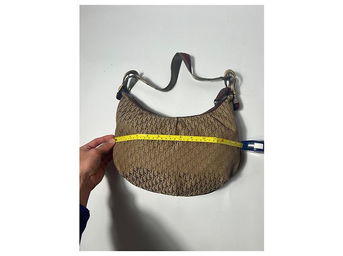 Street Chic Borsa Hobo Obliquo Dior Marrone Pelle - vista 10