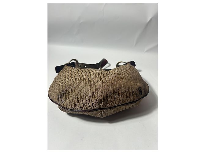Street Chic Borsa Hobo Obliquo Dior Marrone Pelle - vista 3