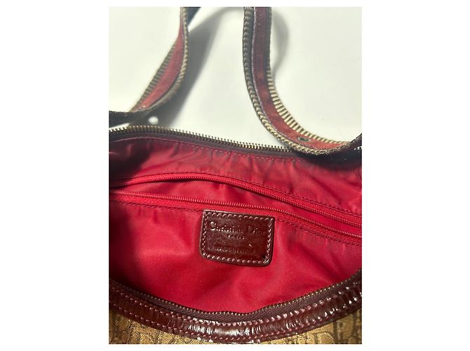 Street Chic Borsa Hobo Obliquo Dior Marrone Pelle - vista 5