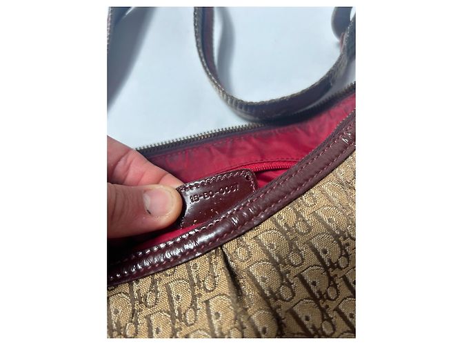 Street Chic Borsa Hobo Obliquo Dior Marrone Pelle - vista 6
