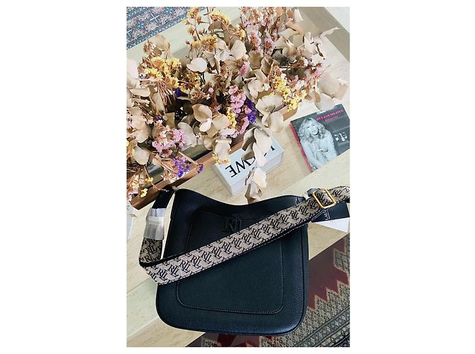 Clutch Ralph Lauren in pelle nera Nero - vista 9