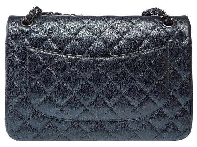 Borsa CHANEL Timeless/Classique in Pelle Grigia - 103165 Grigio - vista 4