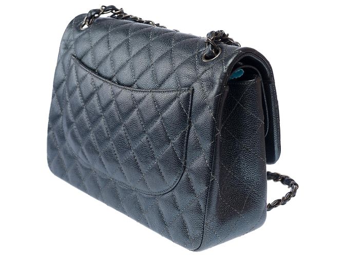 Borsa CHANEL Timeless/Classique in Pelle Grigia - 103165 Grigio - vista 6