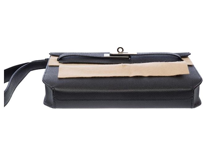 Hermès Borsa HERMES Kelly Depeches in Pelle Nera - 103161 Nero - vista 12