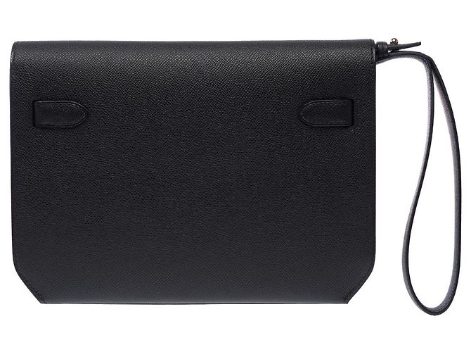 Hermès Borsa HERMES Kelly Depeches in Pelle Nera - 103161 Nero - vista 4