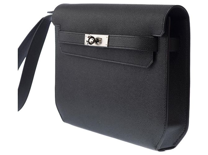 Hermès Borsa HERMES Kelly Depeches in Pelle Nera - 103161 Nero - vista 5