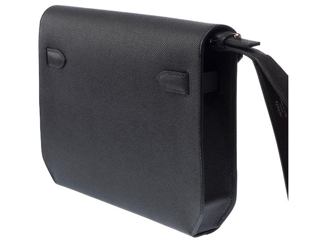 Hermès Borsa HERMES Kelly Depeches in Pelle Nera - 103161 Nero - vista 6