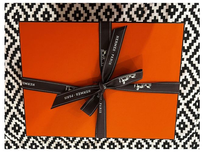 Hermès Bride a Brac Neceser de tela de algodón azul - vista 9