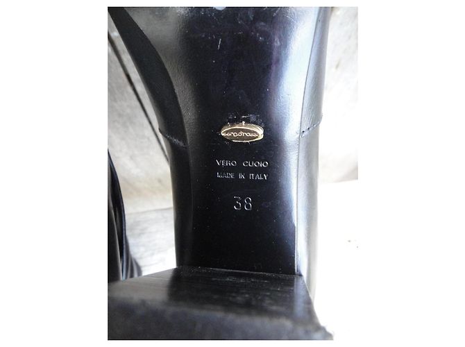 Sergio Rossi Stiefel aus schwarzem Leder - vista 8