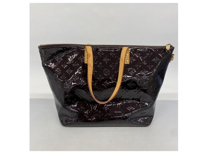 Borsa Tote Vernis Bellevue GM di Louis Vuitton Bordò - vista 12