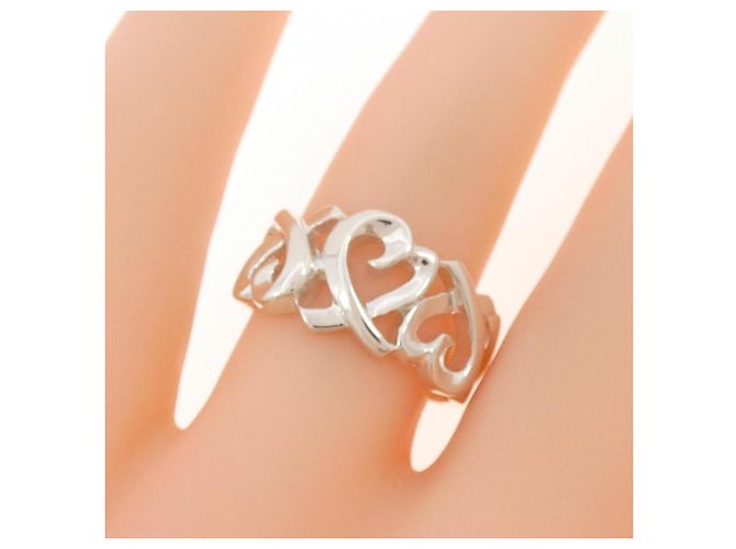 Tiffany & Co Anello Triplo Cuore Amore Tiffany - vista 5