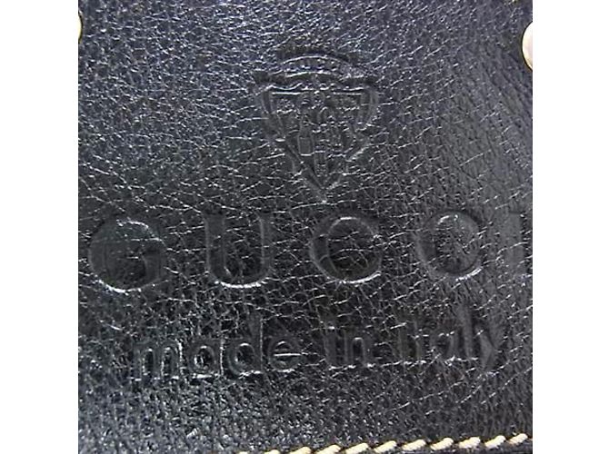 Borsa a tracolla in pelle nera Gucci Nero - vista 2