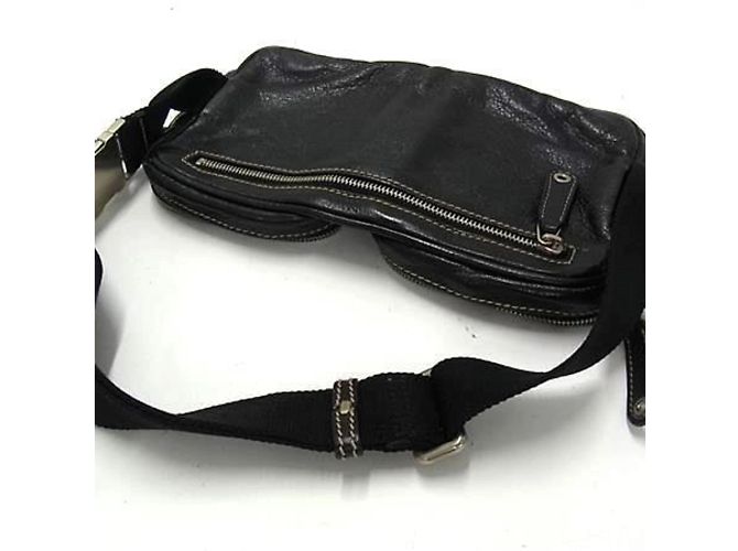 Borsa a tracolla in pelle nera Gucci Nero - vista 4