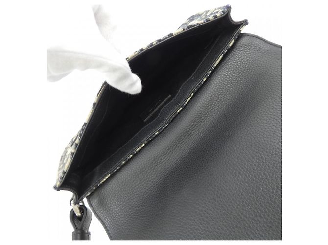 Borsa Messenger Dior Saddle di Christian Dior Marrone Nero Beige - vista 6