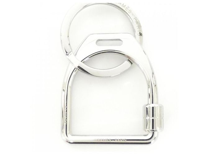 Ring Hermès Portachiavi Etrier Hermes 077215FJ Argento - vista 2