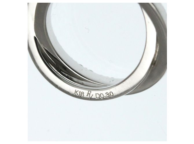 Autre Marque Ponte Vecchio Diamantkreis-Halskette Silber - Ansicht 13