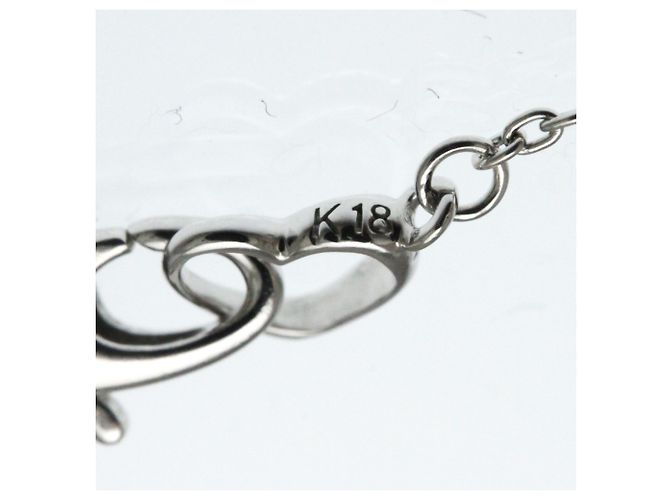 Autre Marque Ponte Vecchio Diamantkreis-Halskette Silber - Ansicht 7