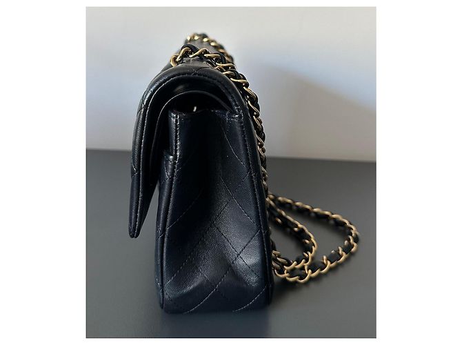 Chanel Bolso de doble solapa mediano Timeless/Classique Negro - vista 7