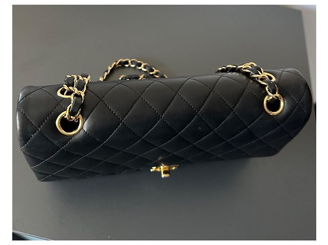 Chanel Bolso de doble solapa mediano Timeless/Classique Negro - vista 8