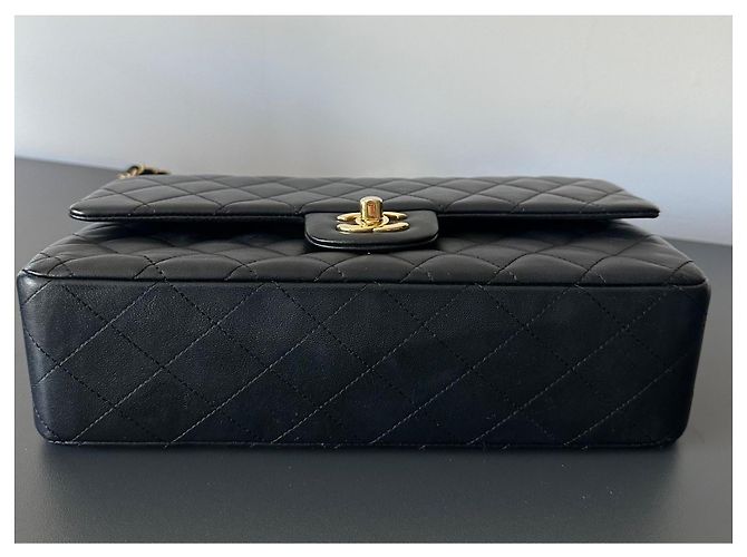 Chanel Bolso de doble solapa mediano Timeless/Classique Negro - vista 9