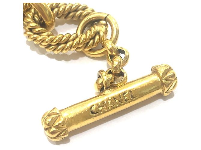 Collana Vintage Coco Mark Motivo Sole in Oro Chanel D'oro - vista 10