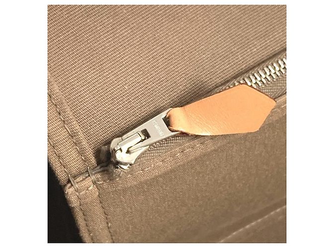 Hermès HERMES Zwei-Farben Cabag Elan PM Schultertasche/Shopper Beige Gelb - Ansicht 15