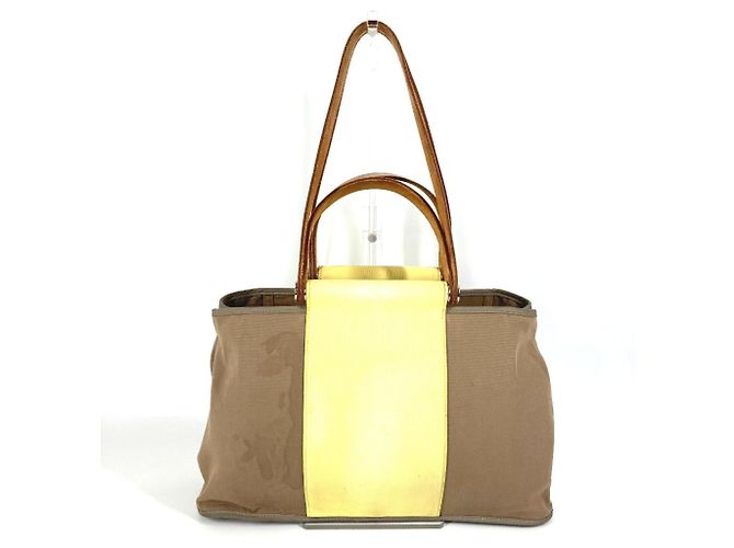 Hermès HERMES Zwei-Farben Cabag Elan PM Schultertasche/Shopper Beige Gelb - Ansicht 2
