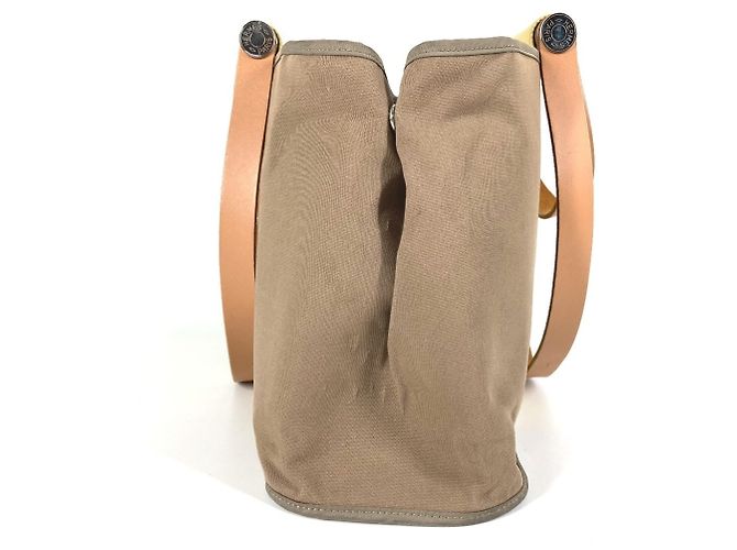 Hermès HERMES Zwei-Farben Cabag Elan PM Schultertasche/Shopper Beige Gelb - Ansicht 4
