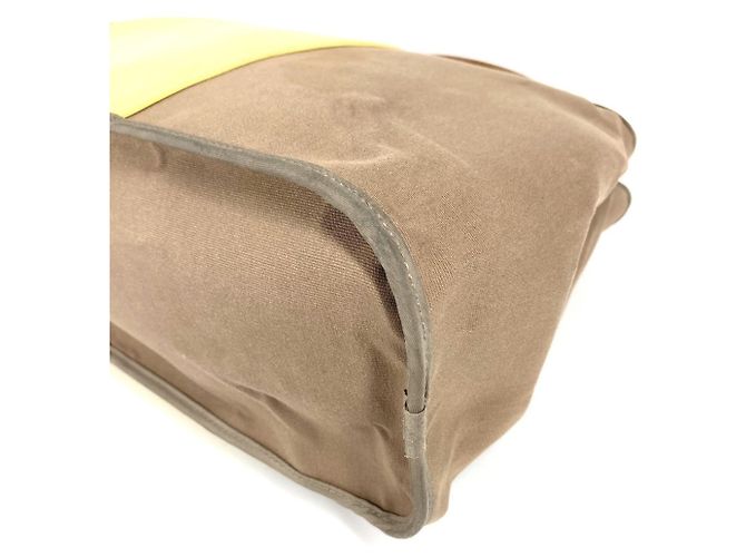 Hermès HERMES Zwei-Farben Cabag Elan PM Schultertasche/Shopper Beige Gelb - Ansicht 6