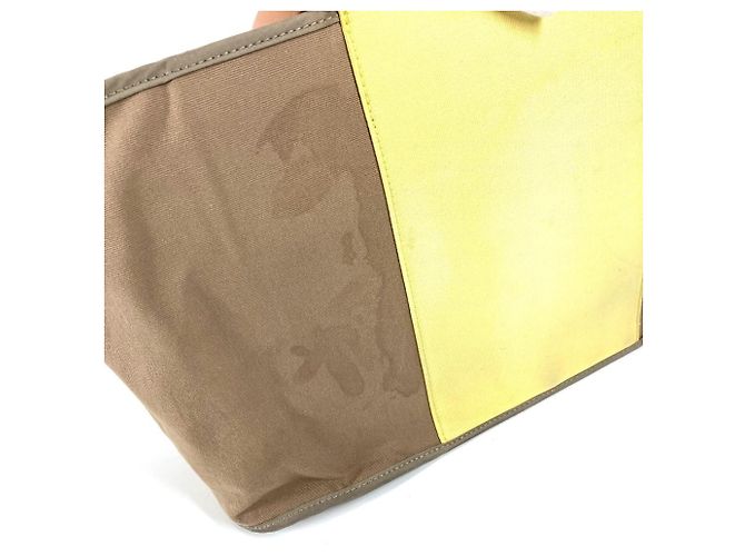Hermès HERMES Zwei-Farben Cabag Elan PM Schultertasche/Shopper Beige Gelb - Ansicht 9
