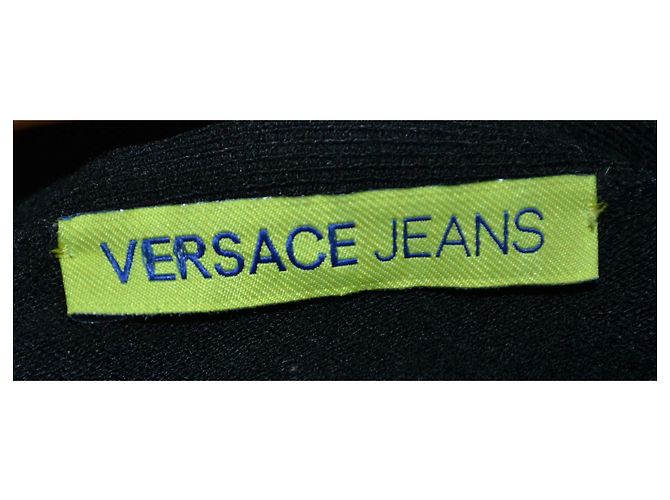 Versace Jeans Couture Schwarzes Viscose Kleid mit Metalldetail - Ansicht 5