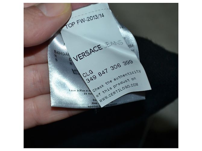 Versace Jeans Couture Schwarzes Viscose Kleid mit Metalldetail - Ansicht 6