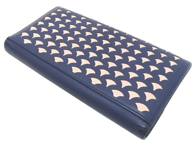 Bulgari Cartera larga para mujer Bvlgari Isabella Rossellini Beige Azul marino - vista 4