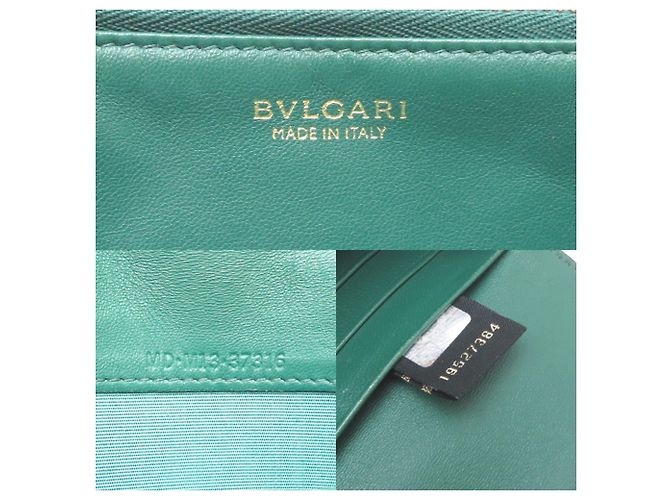 Bulgari Cartera larga para mujer Bvlgari Isabella Rossellini Beige Azul marino - vista 7