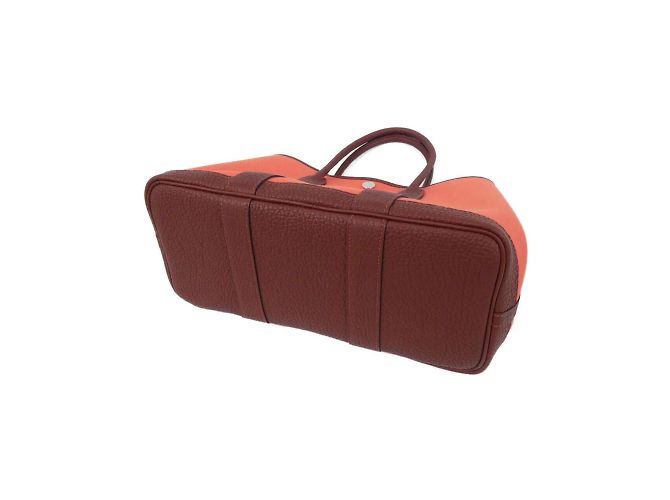 Borsa Hermès Garden Party 30 cm Rosso - vista 2