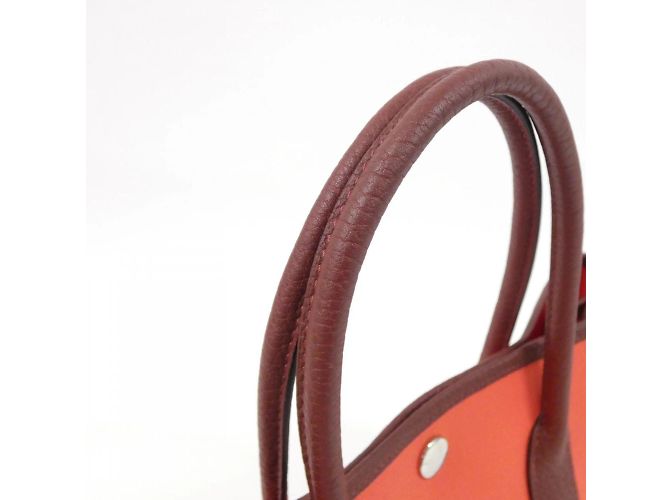 Borsa Hermès Garden Party 30 cm Rosso - vista 3