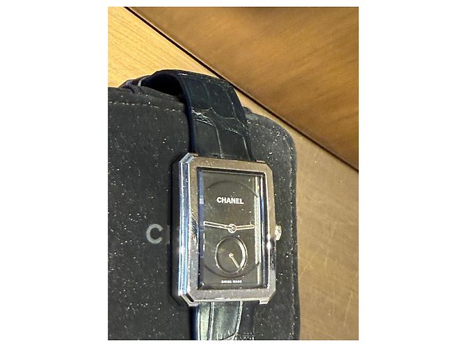 Boyfriend Chanel Chico Negro Plata - vista 2