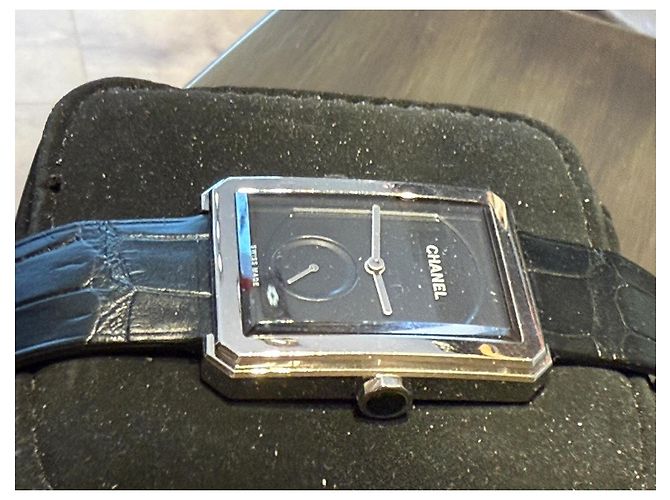 Boyfriend Chanel Chico Negro Plata - vista 3