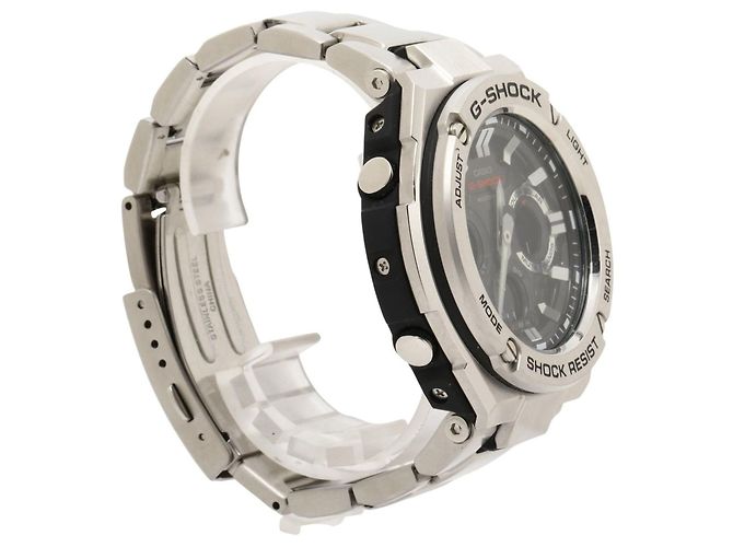 Orologio analogico-digitale da uomo Casio G-Shock GSTW110D-1AJF Nero Argento - vista 3